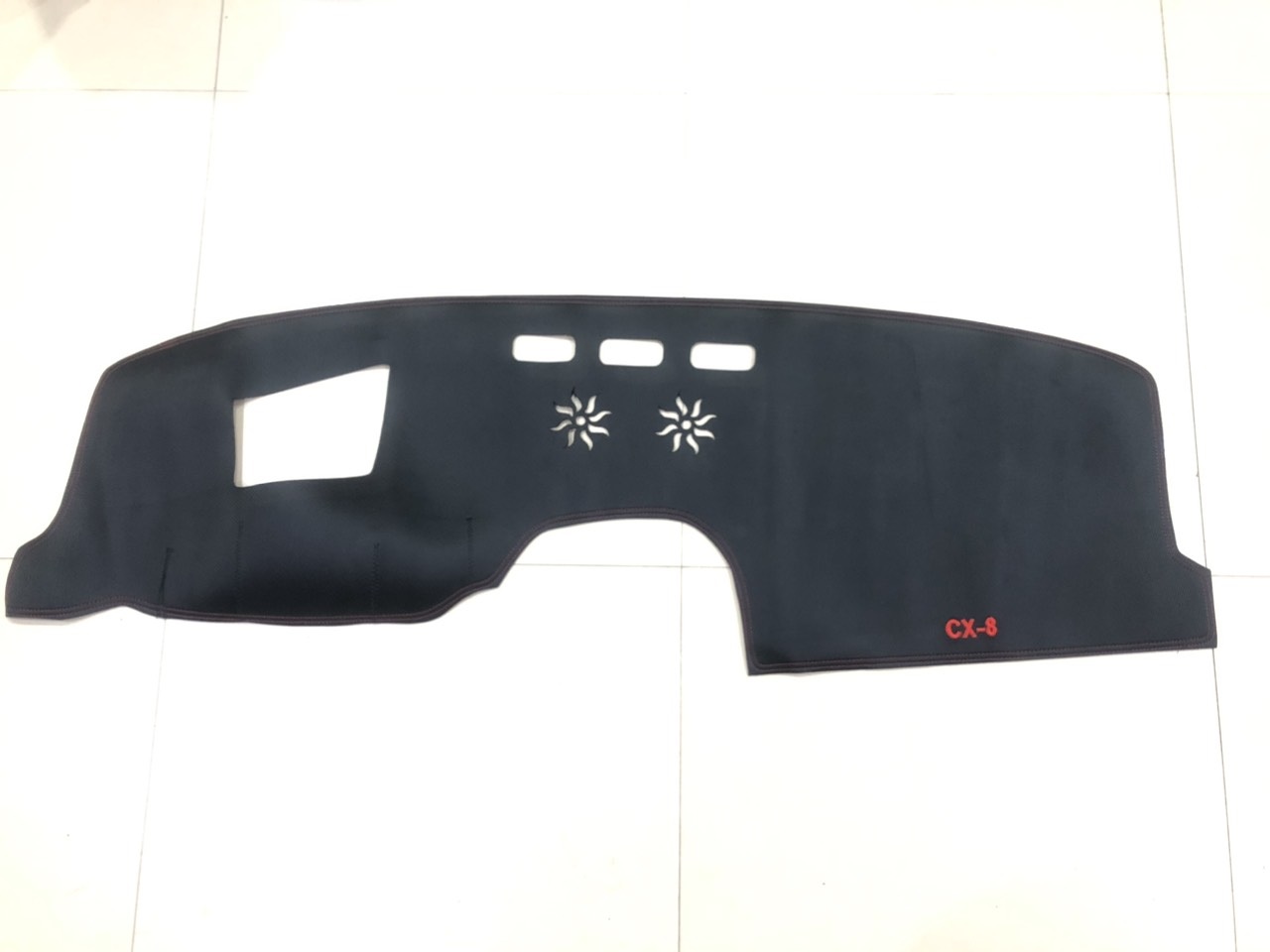 Thảm taplo mazda cx8 2019 - 2023, thảm taplo da cacbon 3 lớp hàng cao cấp loại 1