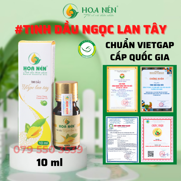 Tinh dầu Ngọc Lan Tây 10ml Hoa Nén - Tinh dầu xông giúp thư giãn, làm đẹp da
