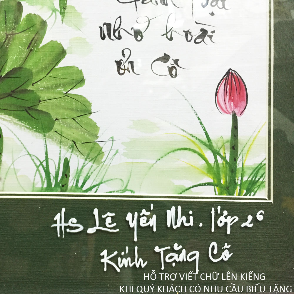 Tranh thư pháp- Cha Mẹ 177 - Tranh Minh Hiền (viết và vẽ 100% - không sử dụng in ấn)