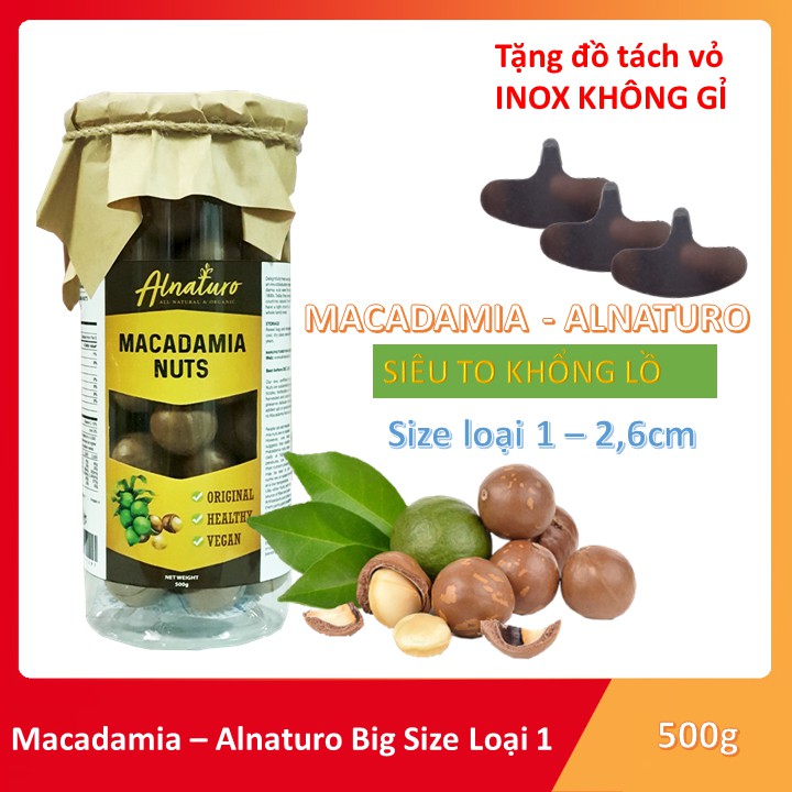 [HCM]500G Hạt macca úc vỏ nứt tự nhiên