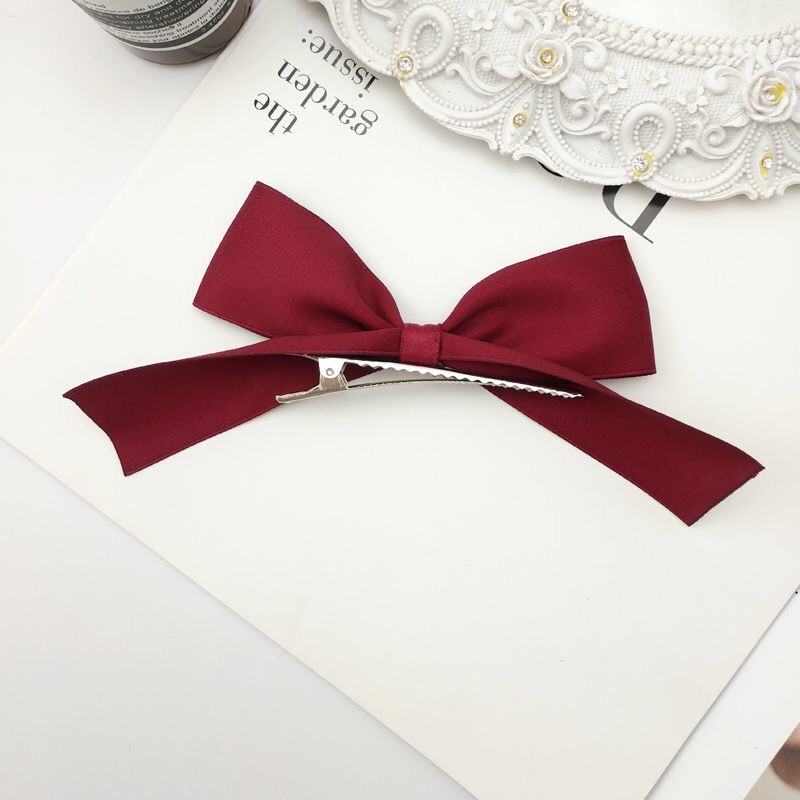 Cặp tóc, kẹp tóc nơ ruy băng cỡ  7cm thời trang Hàn Quốc
