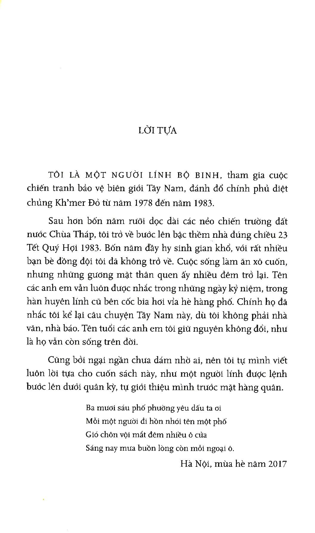 Sách - Chuyện lính Tây Nam
