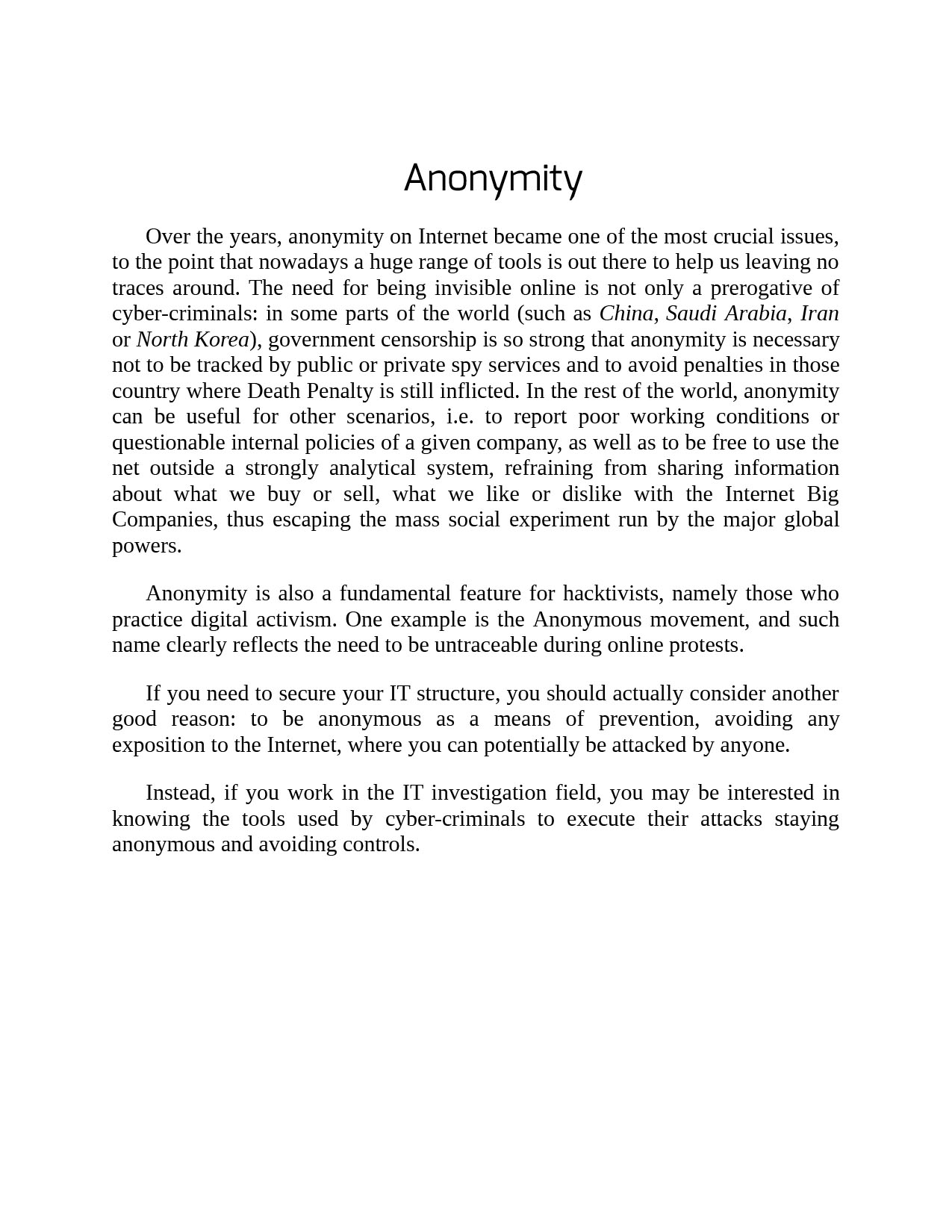 Hacklog Volume 1 Anonymity