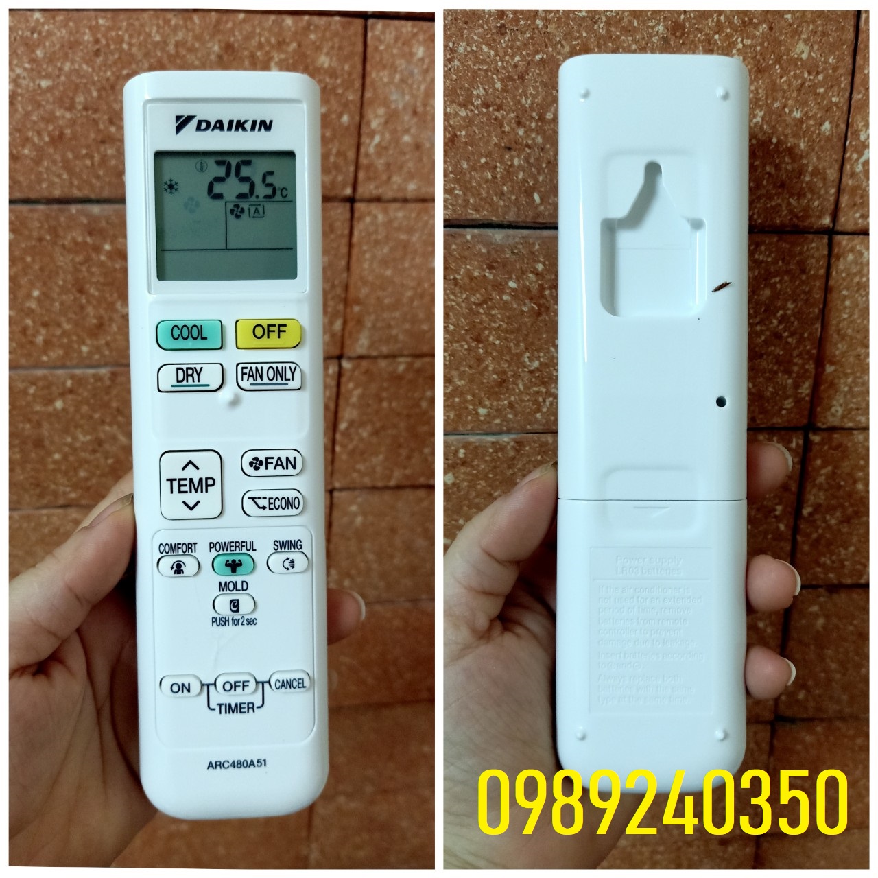 Điều khiển điều hòa Daikin chính hãng