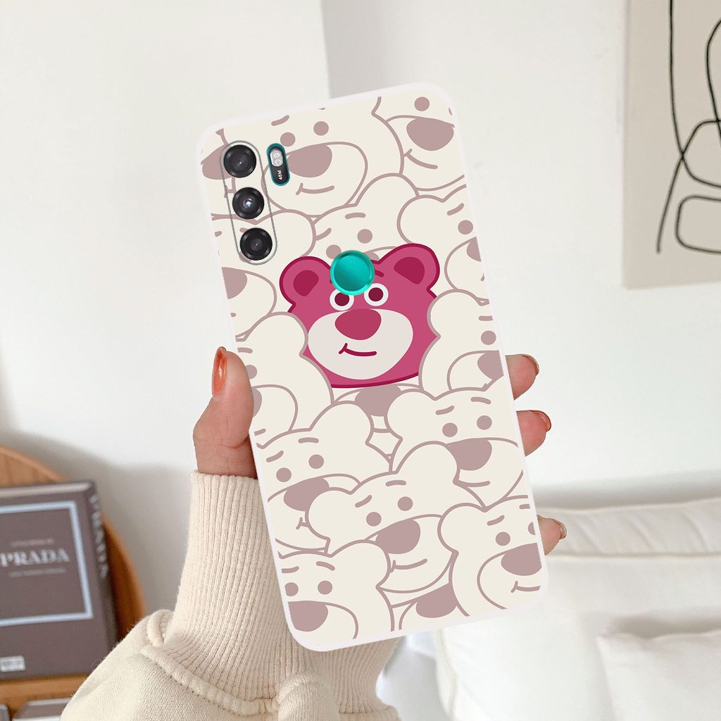 Ốp lưng Vsmart Active 3 gấu dâu lotsoo lông xùỐp lưng Vsmart Active 3 gấu dâu lotsoo lông xù