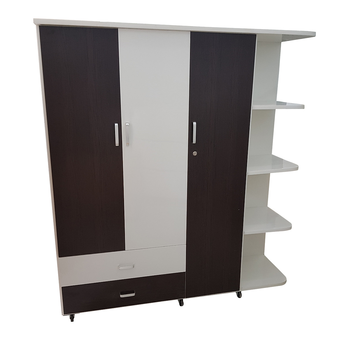 [Trả góp 0%] Tủ quần áo Cao 1m85 sâu 48cm ngang 0.85m cho 2 cánh 1m25 cho 3 cánh 1m65 cho 4 cánh - nhựa Đài Loan cao cấp - KHÔNG CONG VÊNH - KHÔNG MỐI MỌT - KHÔNG ẨM MỐC - DỄ VỆ SINH