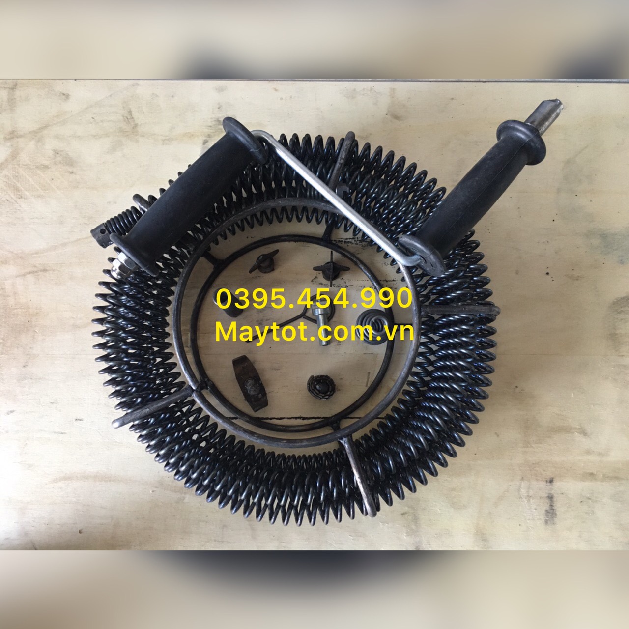 [HCM]dây thông cống lò xo phi 16 dùng tay quay ( dài 9m+1 bộ đầu thông+1 tay quay+ 1 đầu kết nối)