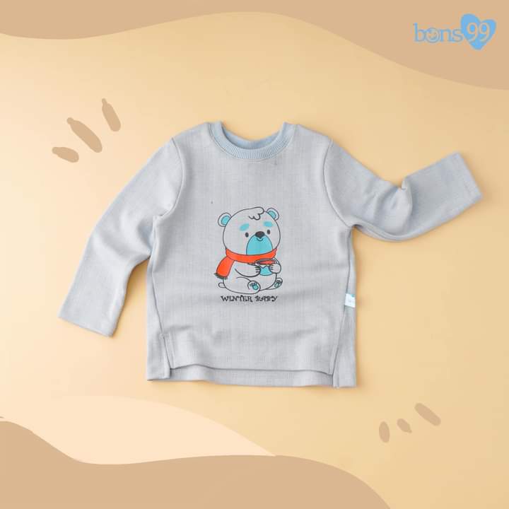 Áo len pha nỉ Bons99 cho bé trai/bé gái