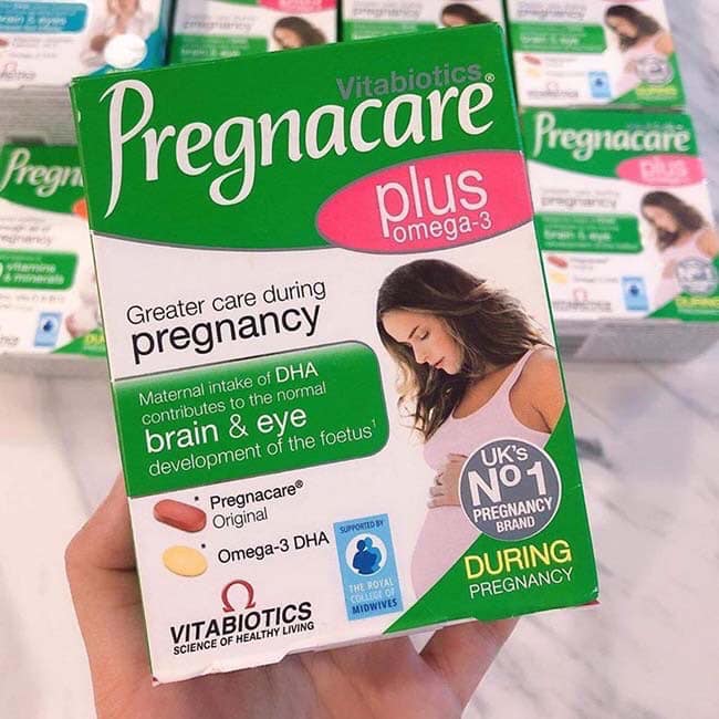 Vitamin bầu PLUS Pregnacare Plus Omega 3 hộp 56 viên, Anh quốc