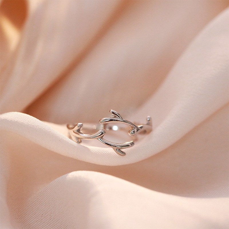 Nhẫn bạc nữ - Nhẫn bạc Ý 925 độc đáo cá tính Mây Silver N4