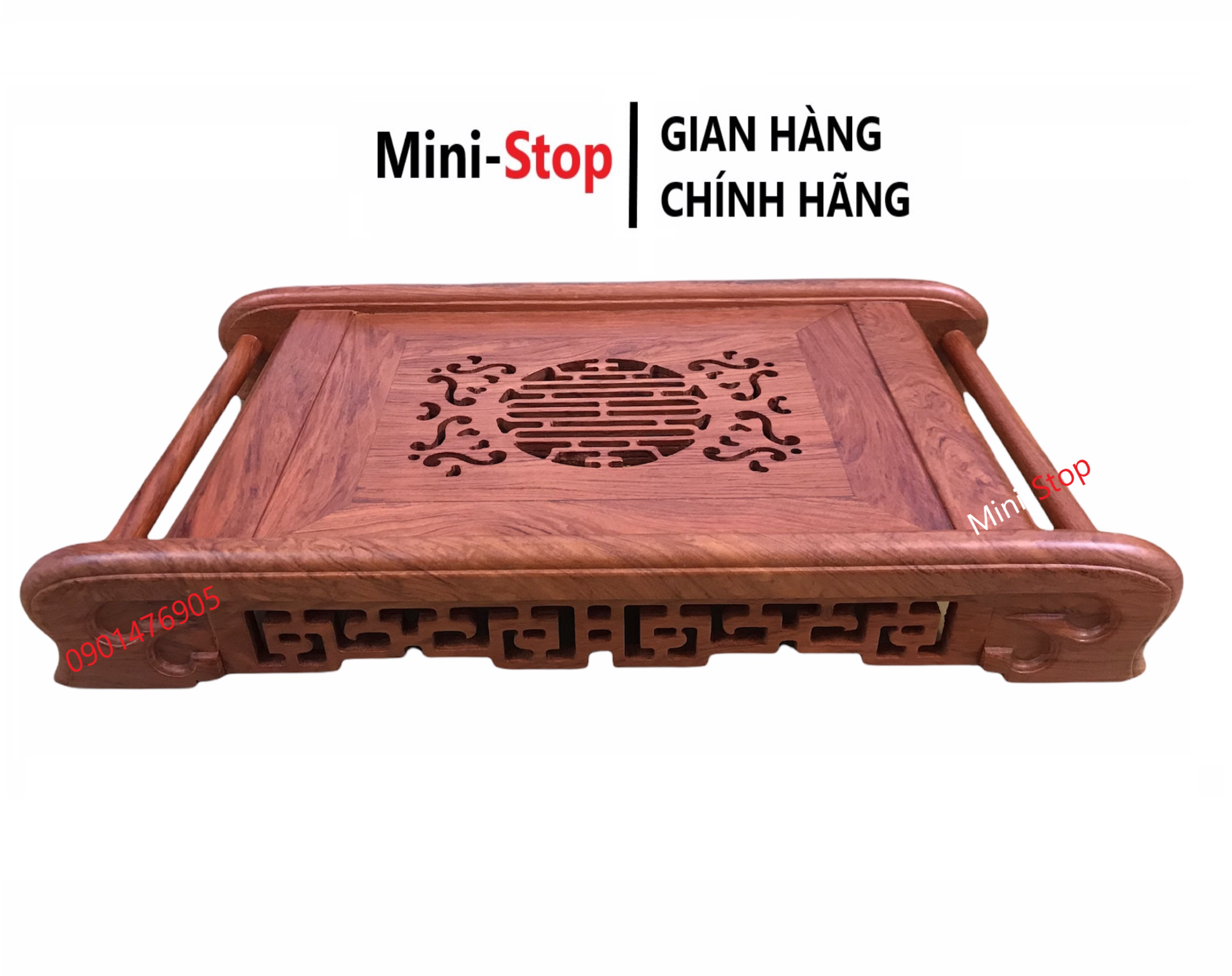 Khay trà gỗ Hương cao cấp