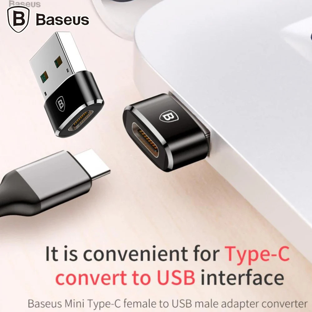 Đầu chuyển Baseus OTG USB sang Type C  Adapter Converter Type C Female to