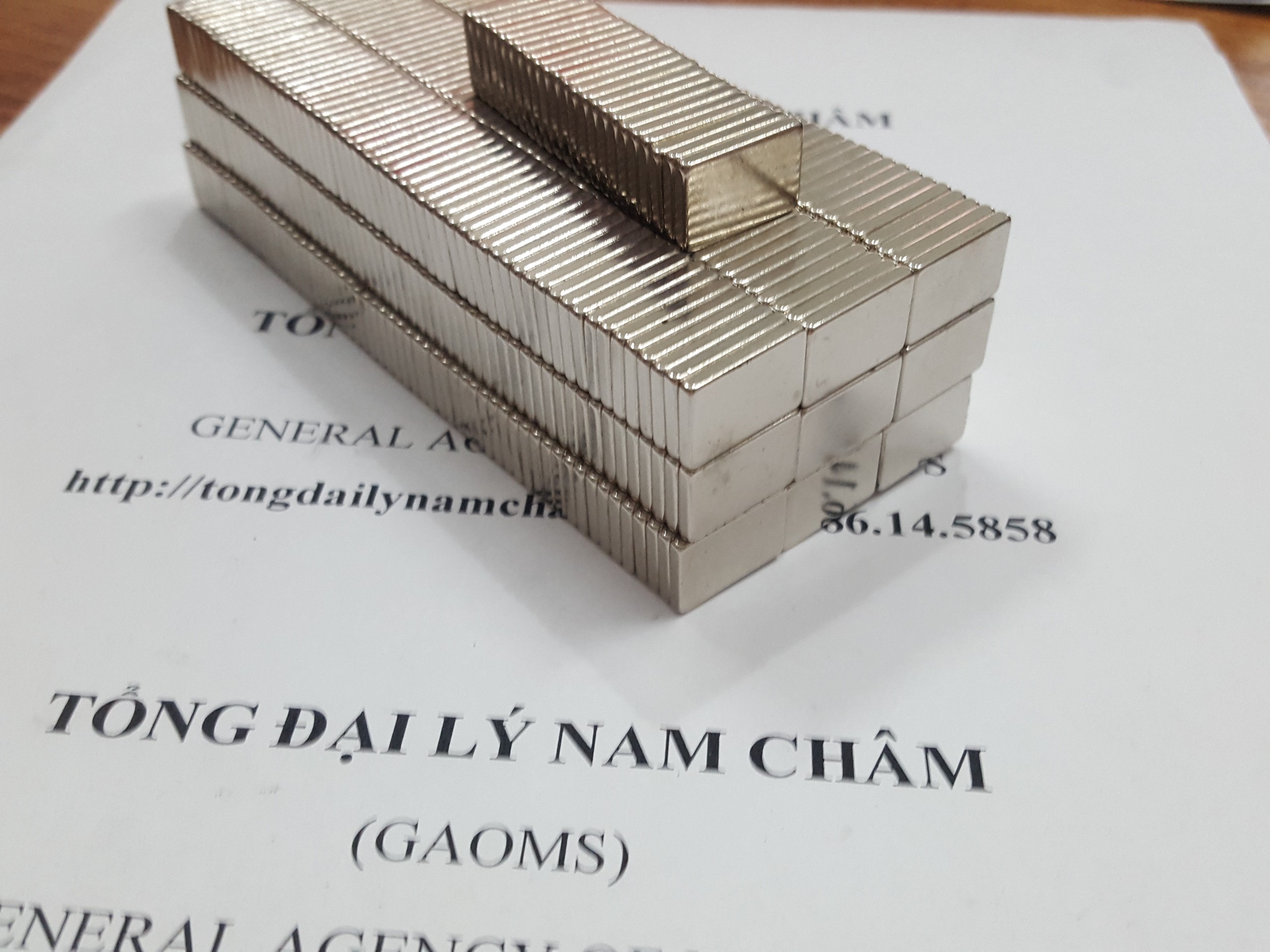 20 viên nam châm chữ nhật 15x10x2mm