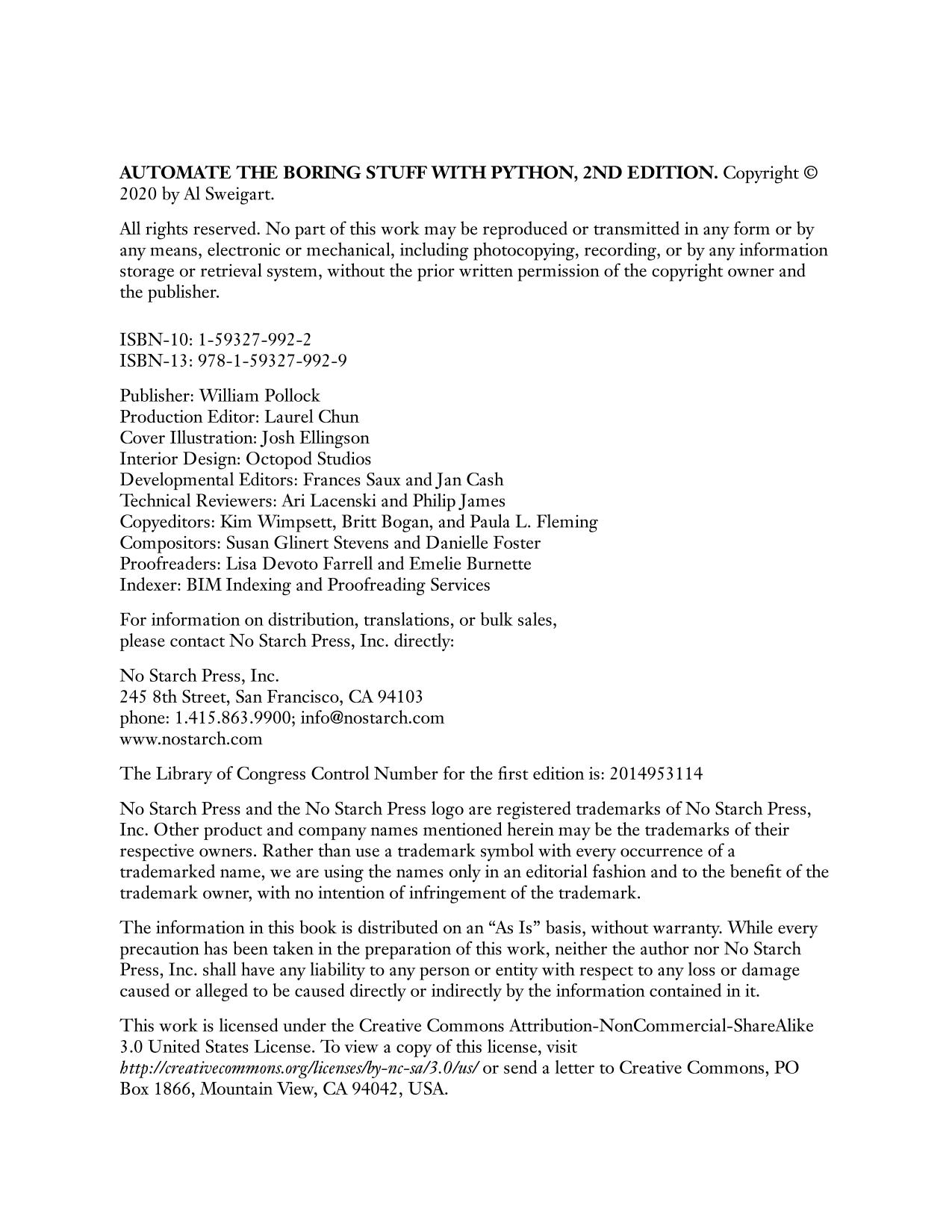 Automate the Boring Stuff with Python