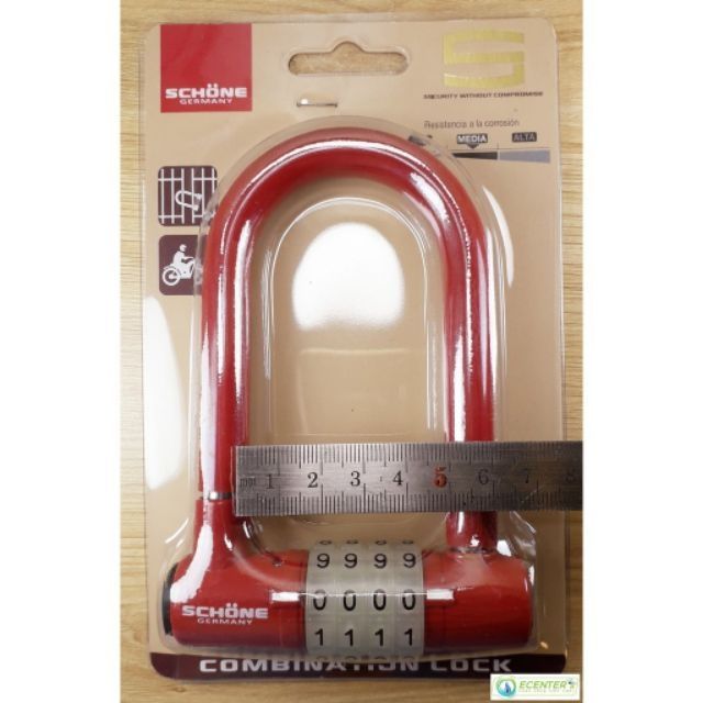 Ổ KHÓA SỐ DẠ QUANG CÀNG DÀI SCHONE SC-802 ( ĐỎ )