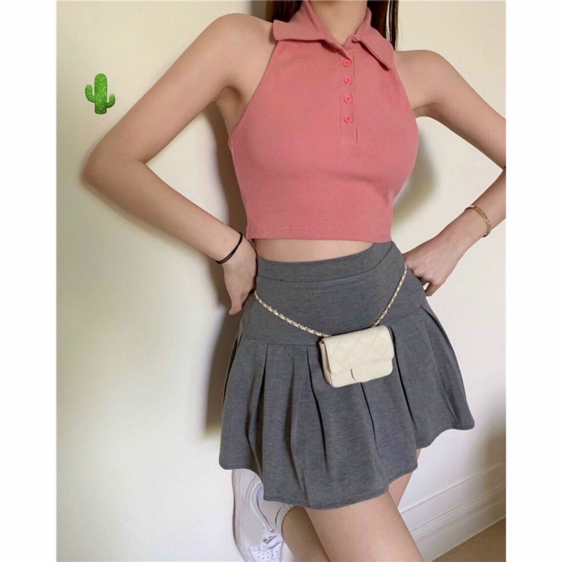 ÁO CROPTOP CỔ BẺ  HỞ LƯNG NHIỀU MÀU