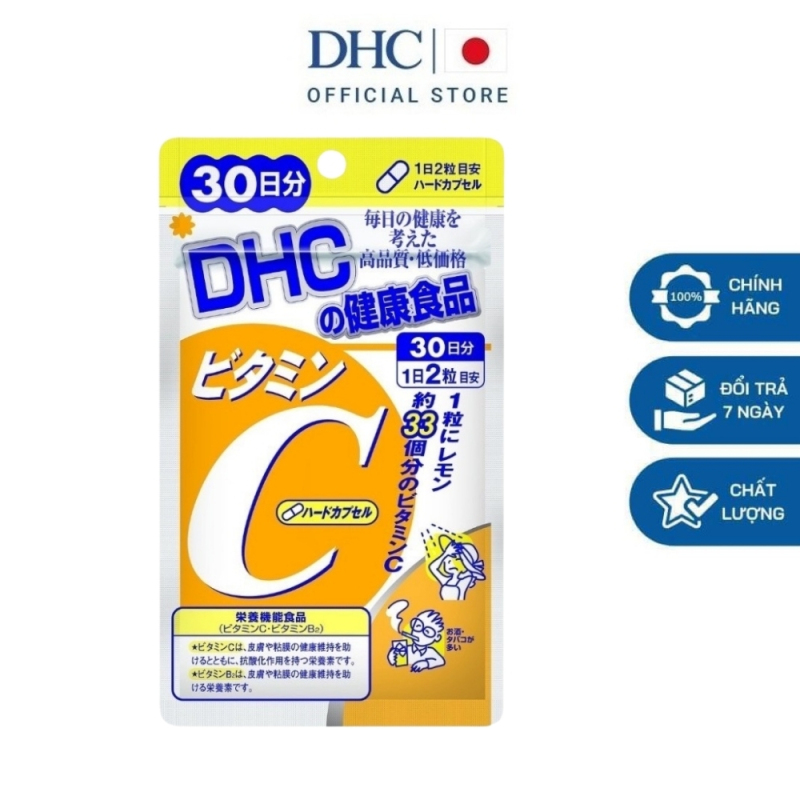 Viên uống DHC Nhật Bản bổ sung Vitamin C tăng cường sức đề kháng thực phẩm chức năng 30 ngày - DHC HAMI