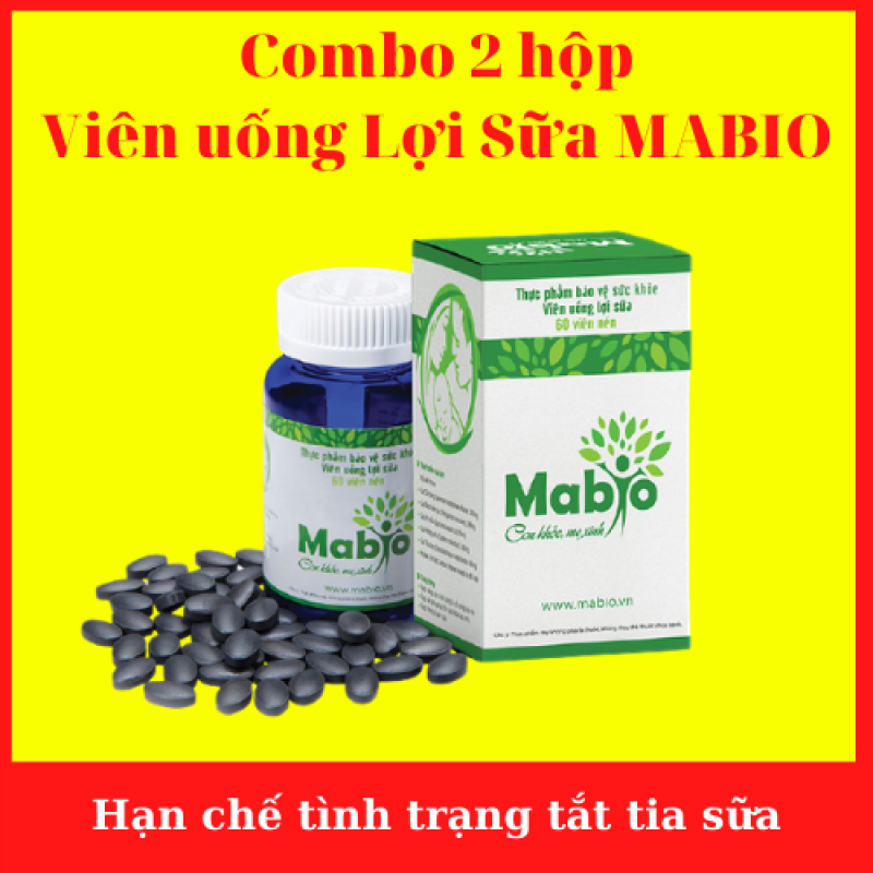{Miễn Phí Ship}Combo 2 hộp  MABIO [Vòng Tay May Mắn]Mabio - Giúp nâng cao số lượng và chất lượng sữa mẹ- Hạn chế tình trạng tắt tia sữa- AN01 nhập khẩu