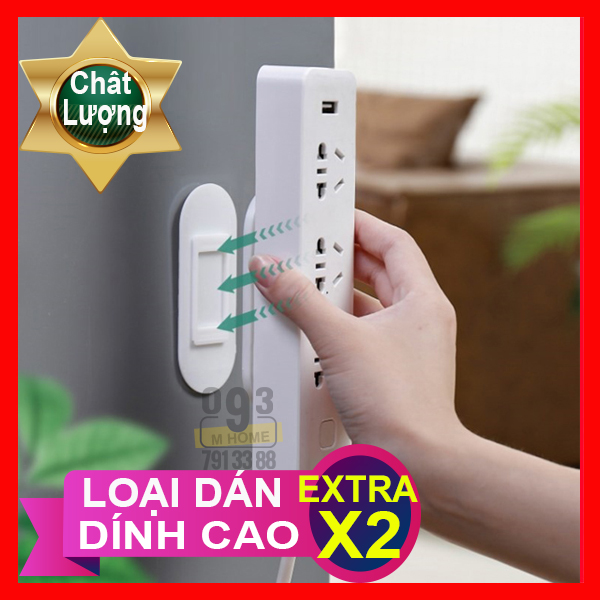 Self-Adhesive Power Strip Holder Fixator Wall-Mounted Socket Cable Fixer