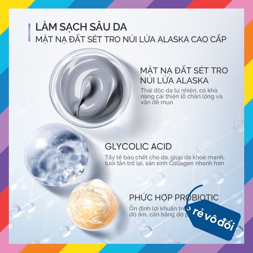 Thanh Lăn Mặt Nạ Đất Sét SKINTIFIC Ngải Cứu / Tro Núi Lửa Alaska 40gr