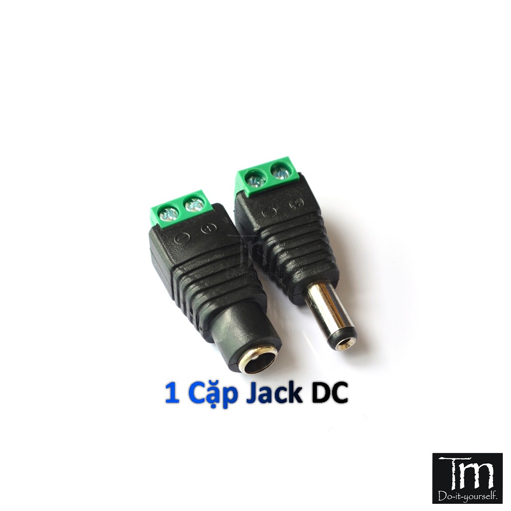 Cặp Jack DC Đực - Cái Cấp Nguồn 5.5mm