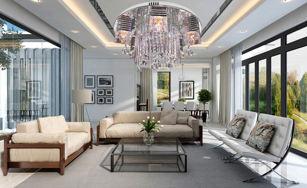 Đèn mâm LED ốp trần hiện đại VKT-NC-439