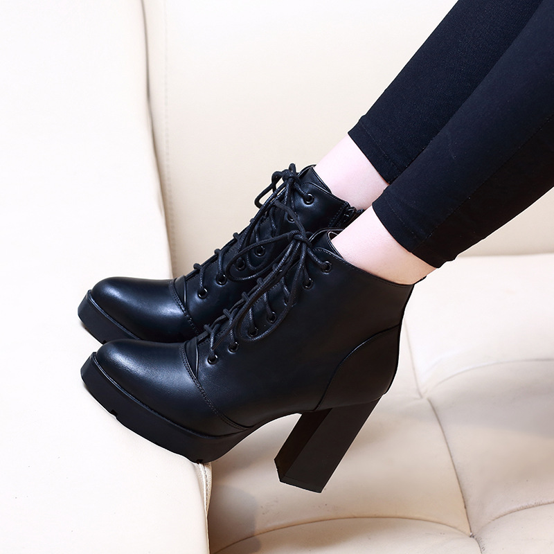 Boot cột dây cao gót 10cm SÀNH ĐIỆU GBN05- có size 40