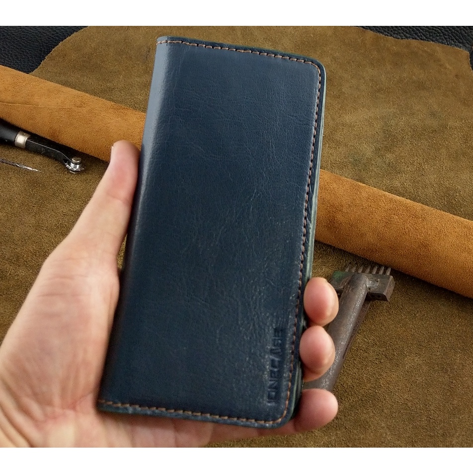 Bao Da Iphone 13 Pro Max Handmade Cổ Điển Da Bò Thật