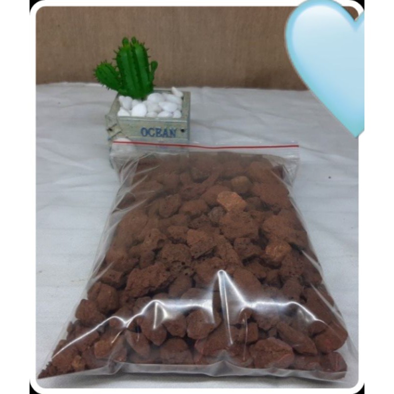 [Mã 158FMCGSALE giảm 7% tối đa 100K đơn 500K] Nham thạch đỏ túi 1kg 2-3cm Đá lọc nước hồ thủy sinh