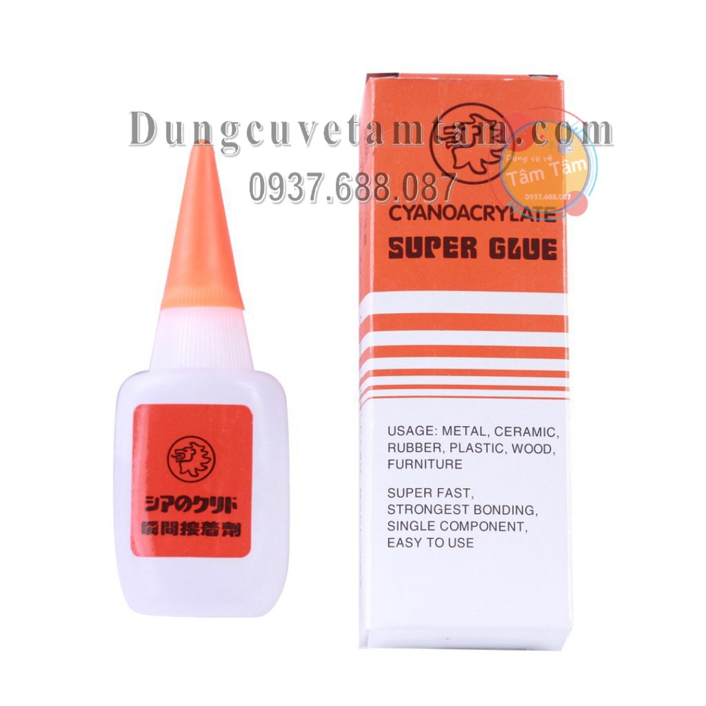 [ TÂM TÂM ]-Keo lạnh, Keo dán sắt Super Glue (Hộp Cam) -Mô hình