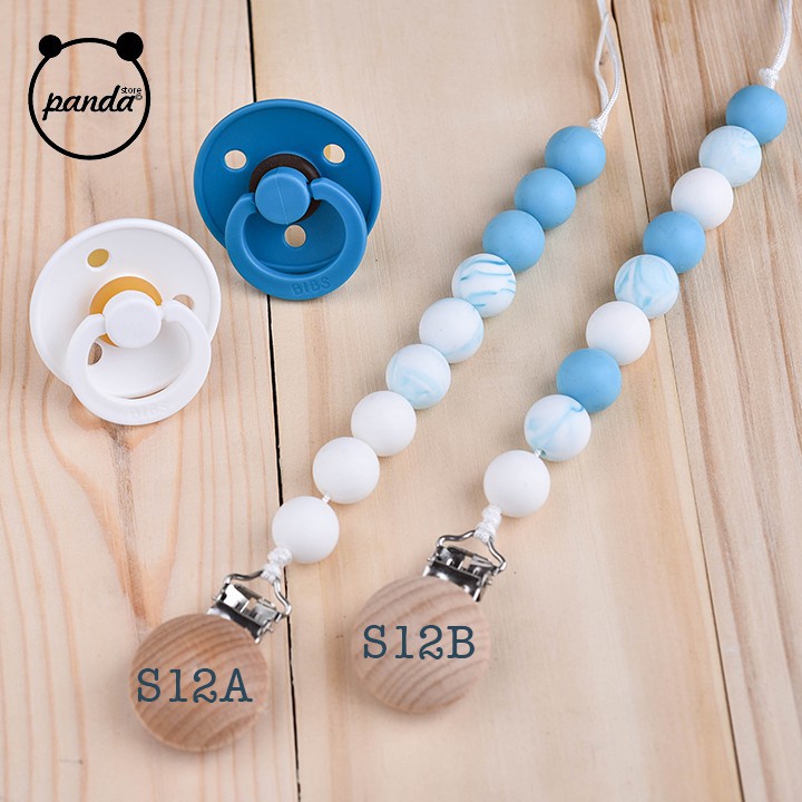 Free Ship 🎁🎁🎁 Dây treo ti giả Panda làm bằng silicone (có thể dùng gặm nướu vô cùng an toàn cho bé)