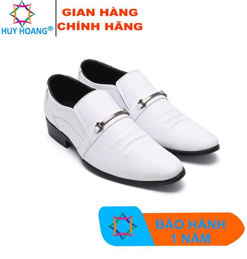 Giày nam da bò màu trắng TH7135