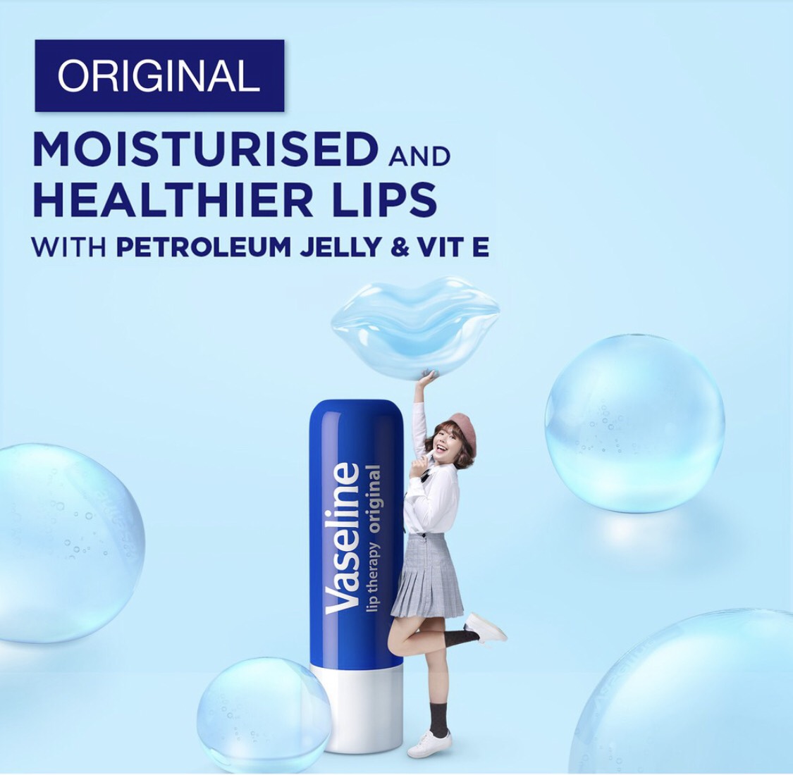 Son Dưỡng Môi Mềm Mịn Vaseline Lip Therapy Original Stick 4.8g