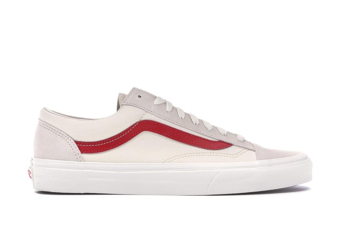 Giày Vans Old Trắng Vạch Đỏ Loại Tốt