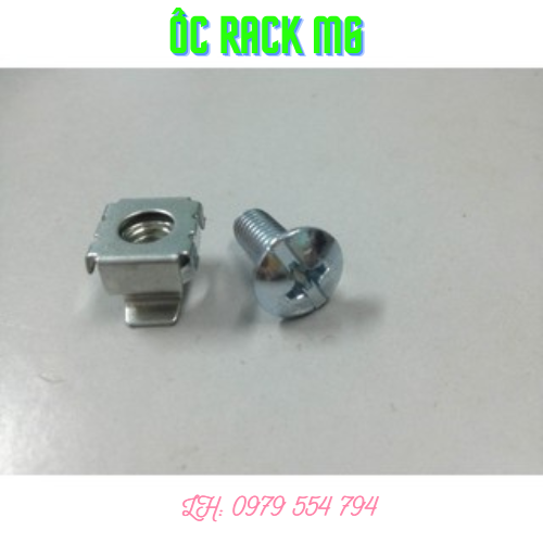 Combo 10 bộ Ốc rack - ốc cài lắp tủ mạng, tủ rack