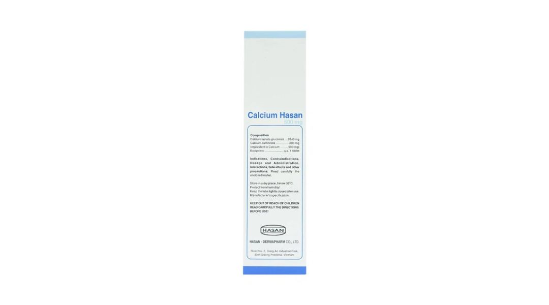 CALCIUM HASAN 500MG 20 Viên