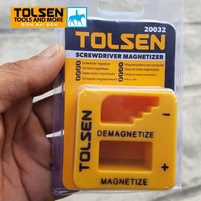 Cục sạc và khử từ tua vít tolsen 20032