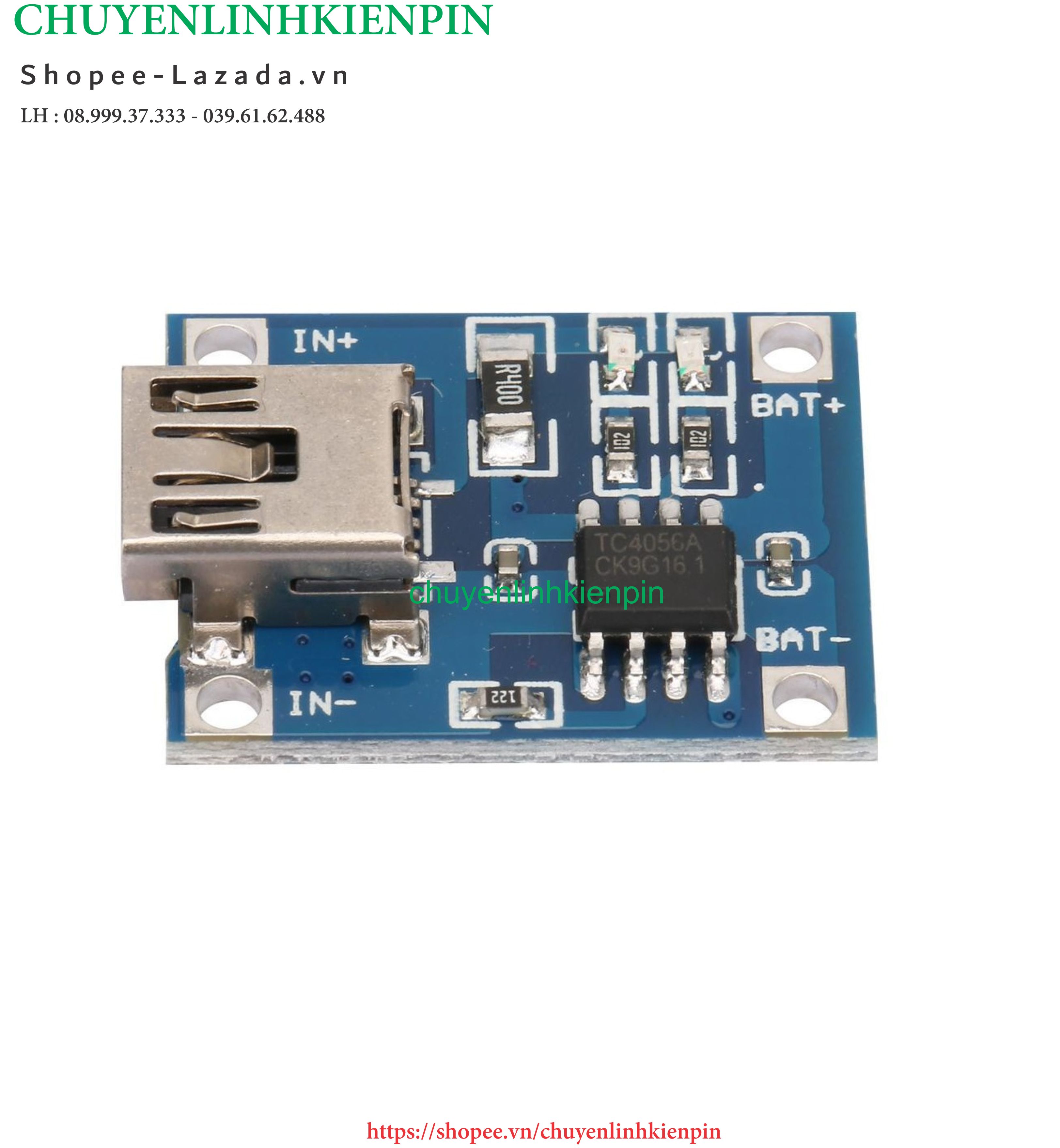 [HCM]Mạch Sạc Pin TP4056 1A MiNI USB( BL64 135 )
