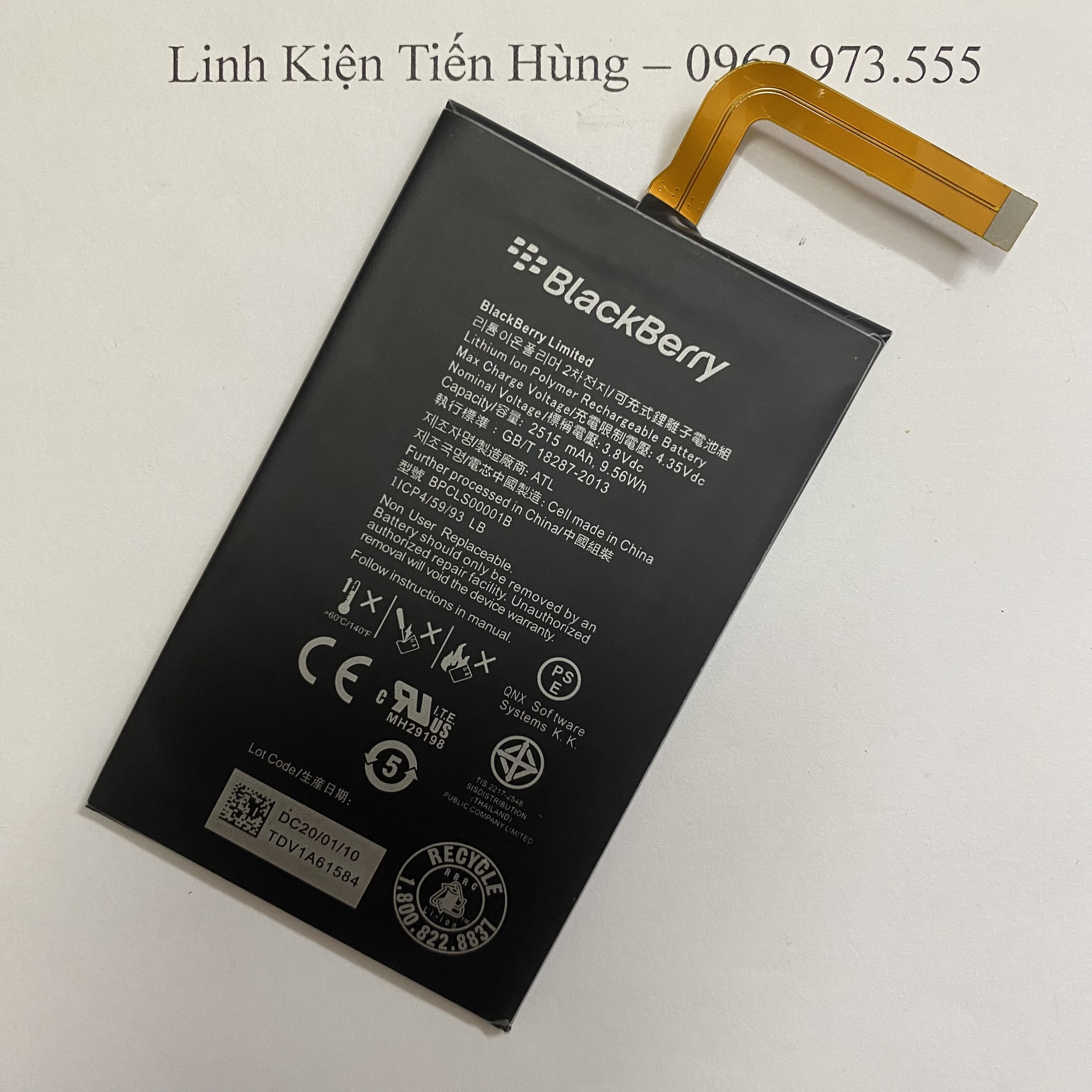 Pin Blackberry Q20 bảo hành đổi mới