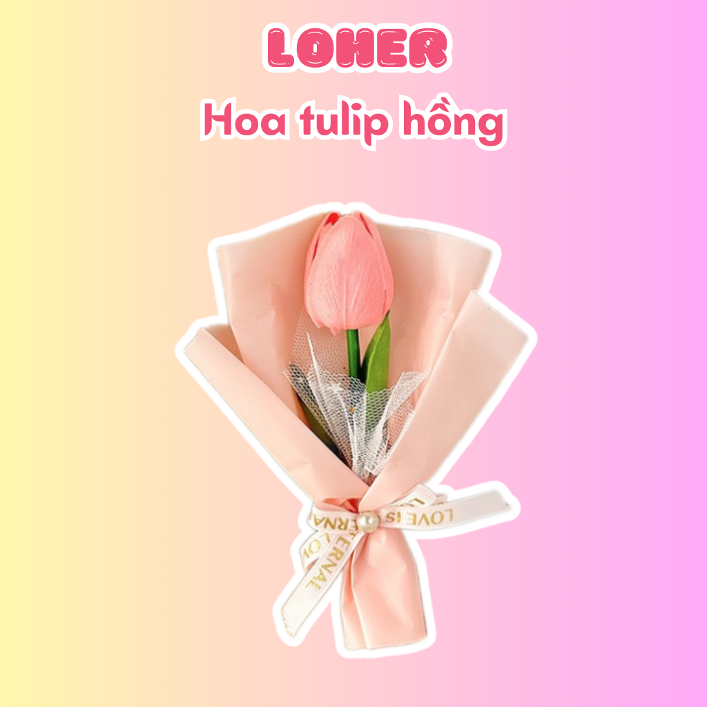 Bó hoa tulip 1 bông xinh xắn - Loher