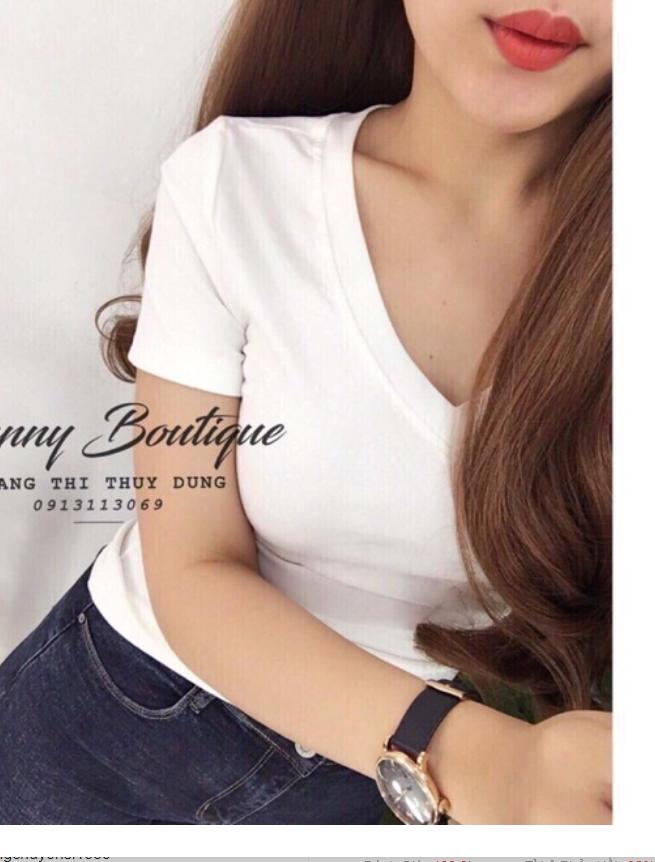 Áo thun body nữ cổ tim