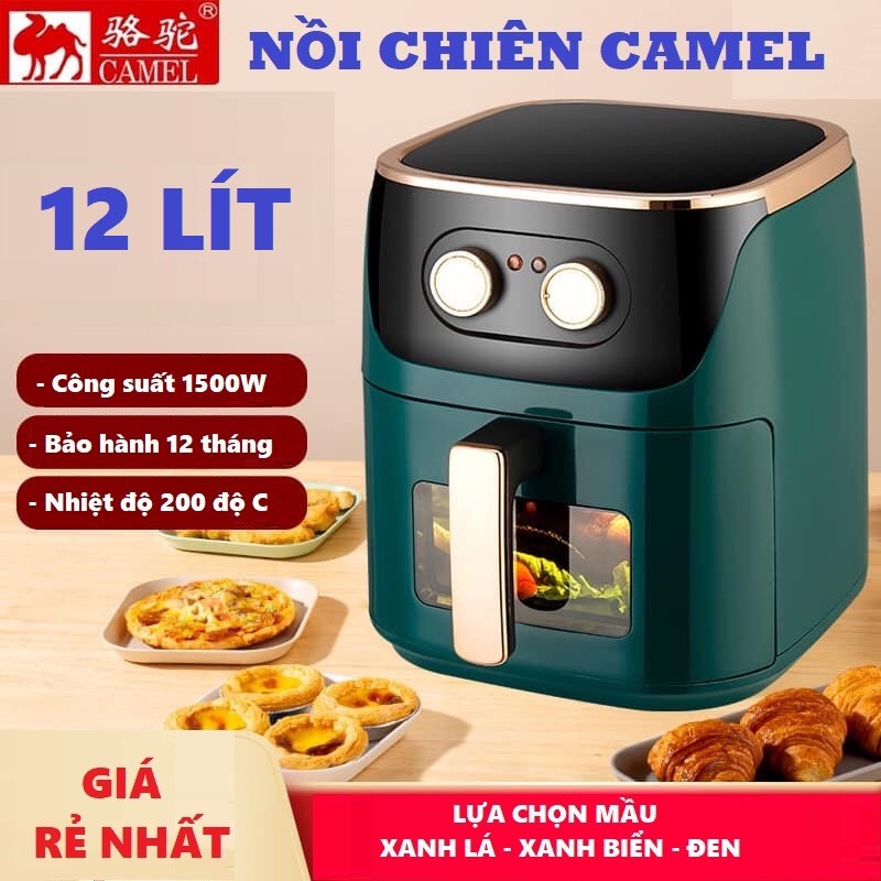 NỒI CHIÊN KHÔNG DẦU CAMEL 12 LÍT BẢO HÀNH 12 THÁNG .Một chiếc nồi tích hợp nhiều công năng sẽ giúp bạn tiết kiệm được diện tích khiến căn bếp của bạn trở nên gọn gàng ngăn nắp hơn.