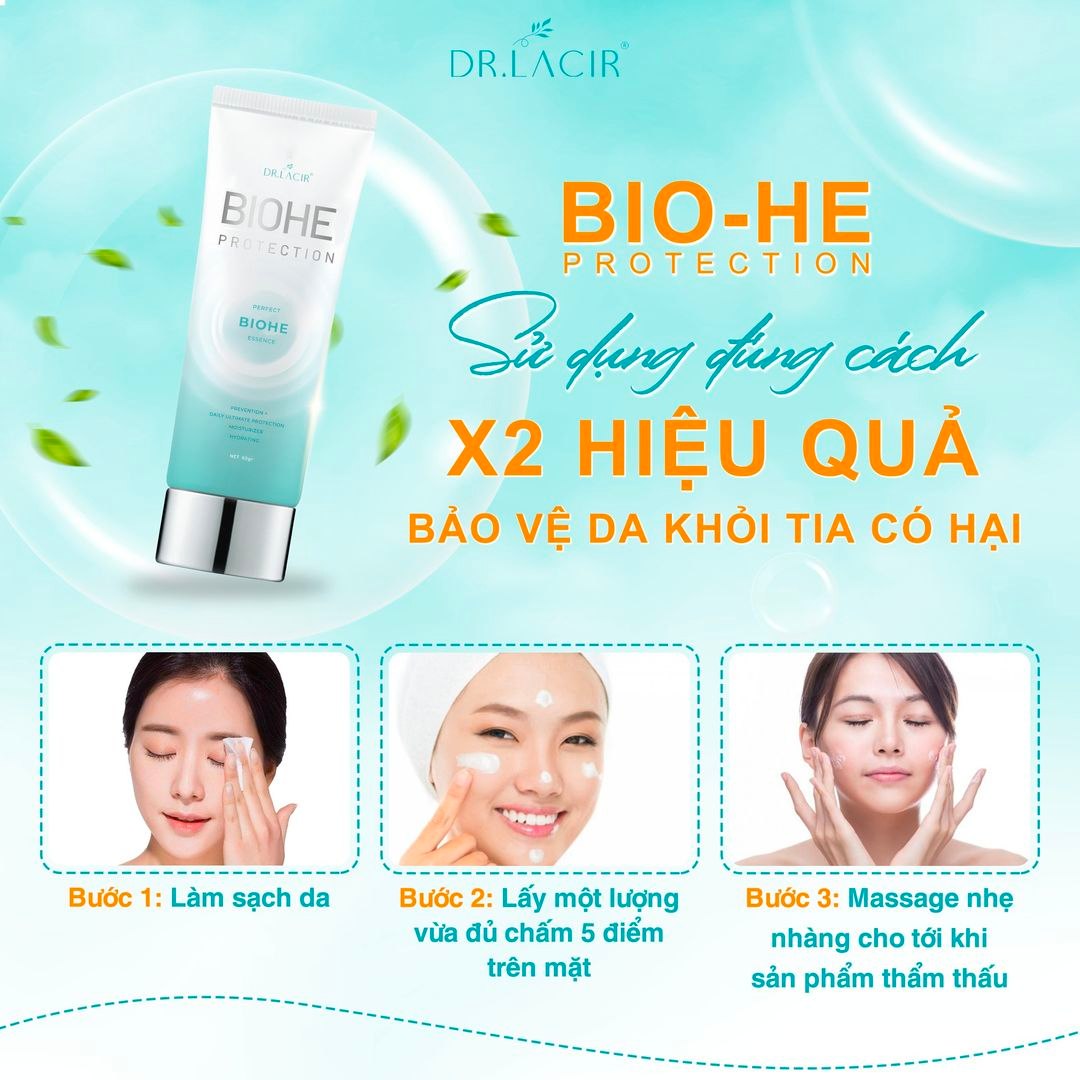 Kem chống nắng sinh học Dr Lacir 60gr