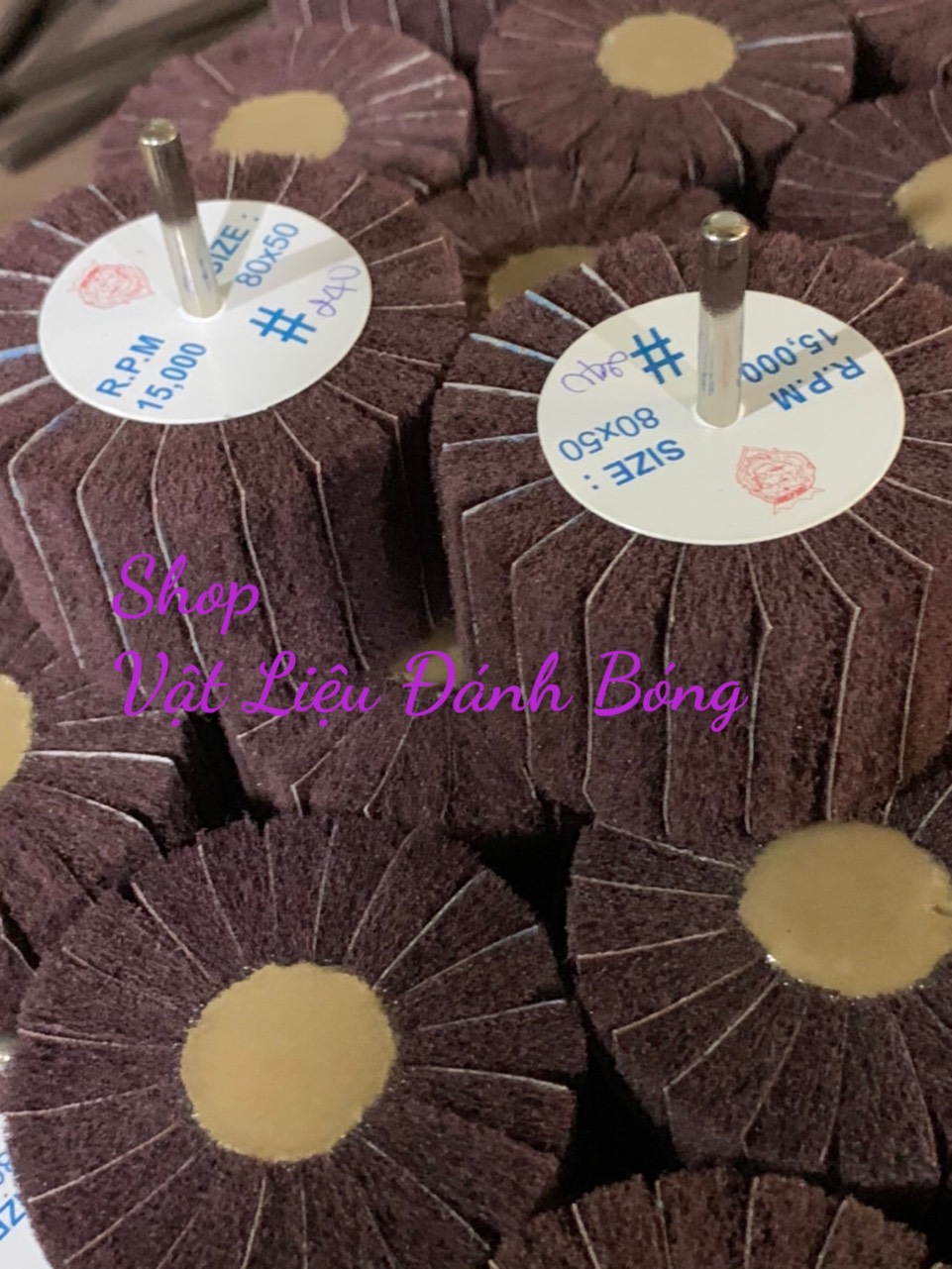 Nhám carem nỉ 80mm x 50mm - 4 cái