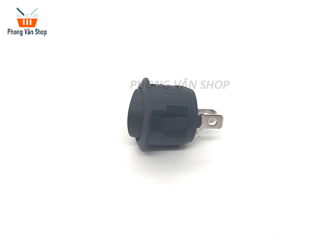 5 Công tắc bập bênh tròn đen - ON-OFF - 2 chân