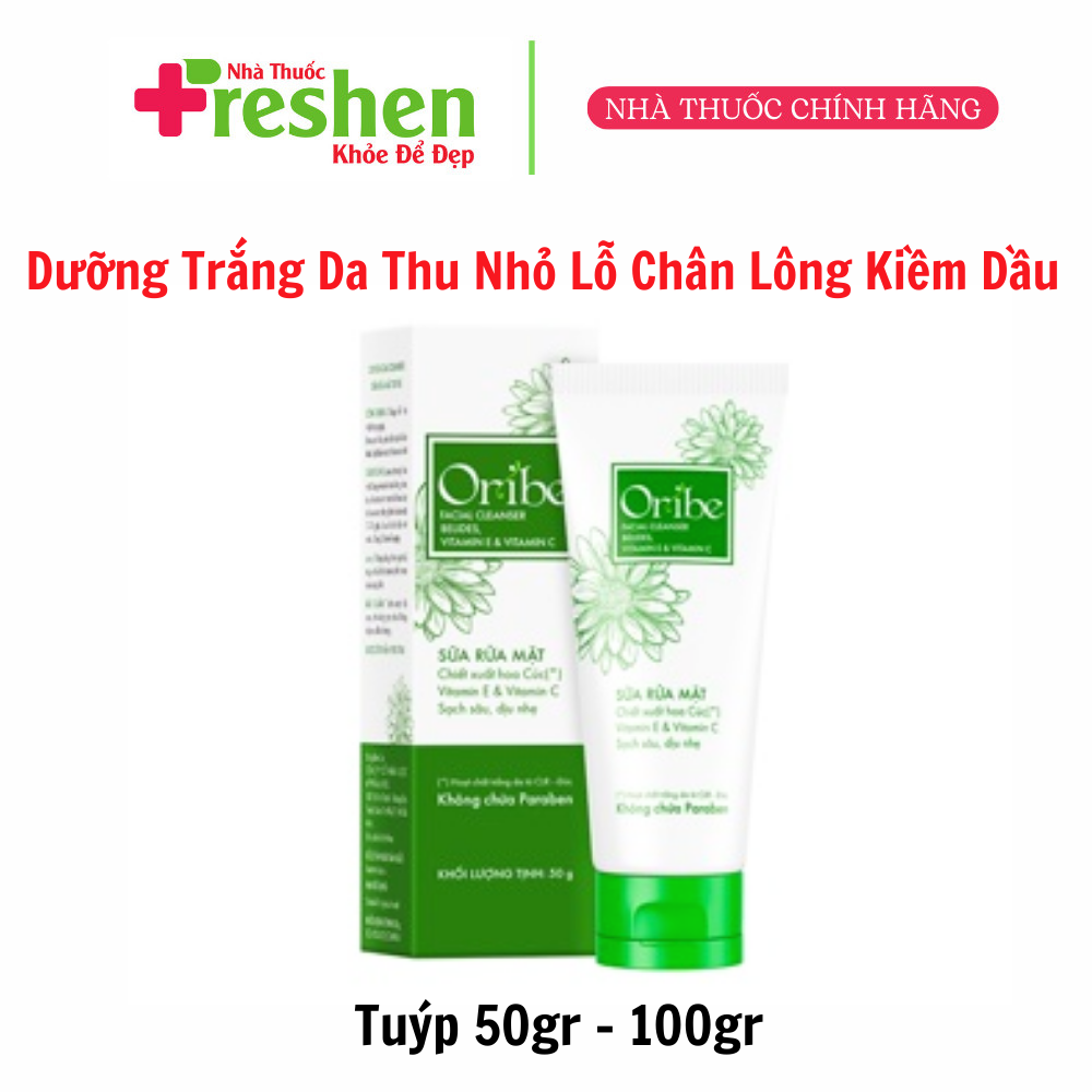 Sữa rửa mặt oribe dưỡng ẩm dịu nhẹ cho da mụn dưỡng trắng da thu nhỏ lỗ chân lông kiềm dầu và làm sạch da - 50g - 100g