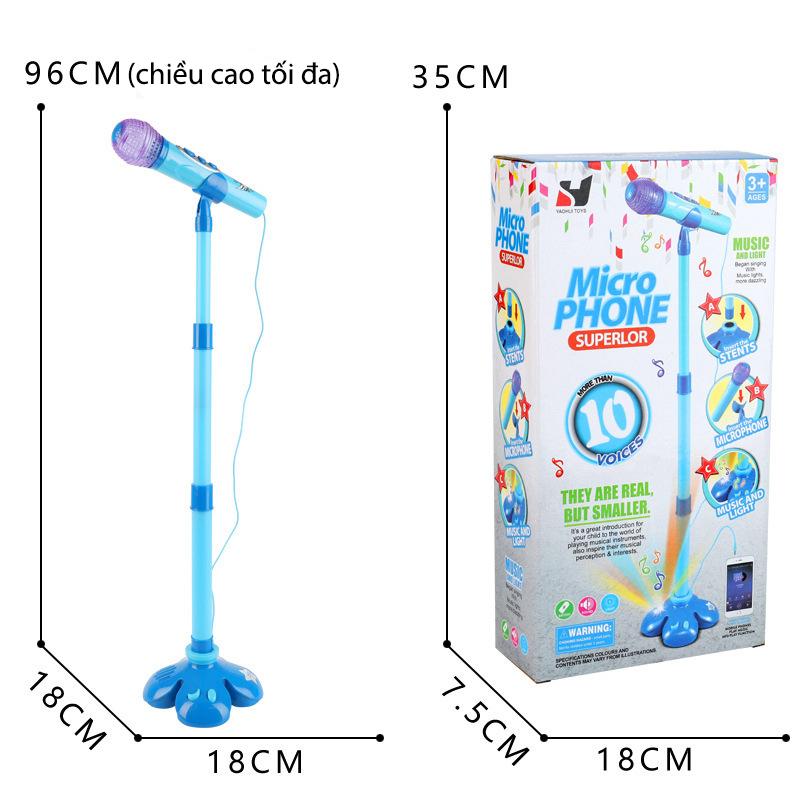 Mic hát karaoke đơn có giá đỡ Microphone Superlor