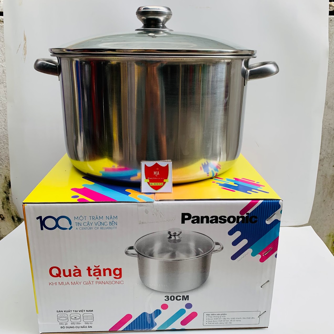 Nồi HT Cook 28cm/30cm/32cm luộc 2 con gà
