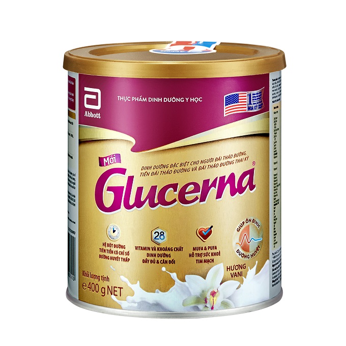 Lon sữa bột Glucerna Hương Vani 400g