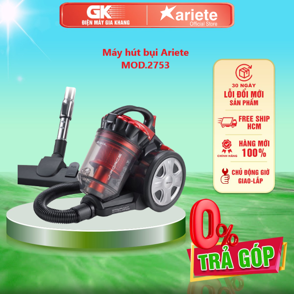 Máy hút bụi ariete mod.2753 - giao toàn quốc - freeship hcm
